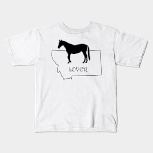 Montana Horse Lover Gift Kids T-Shirt